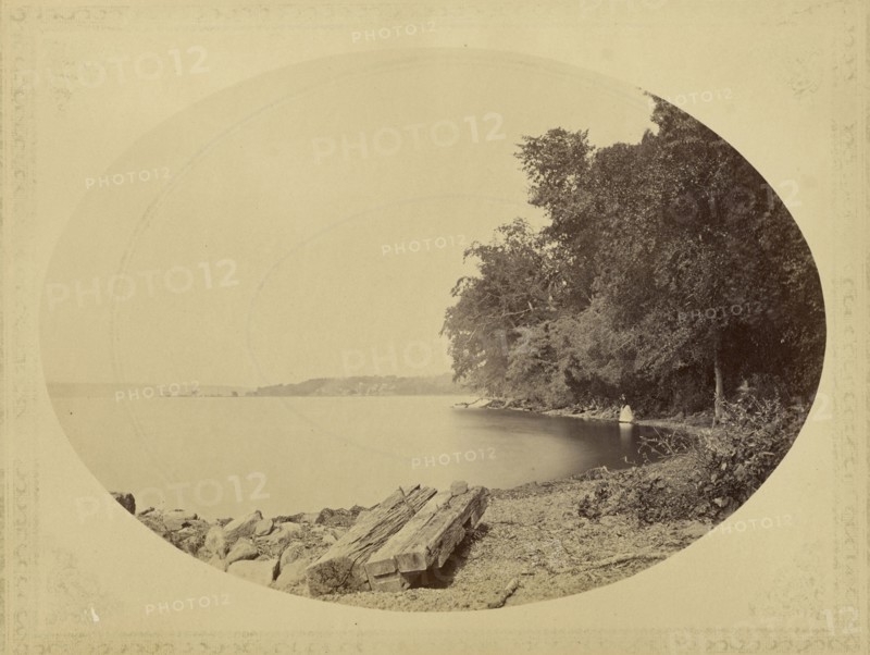 View North from Dock Presqu'ile; John Coates Browne, American, 1838 - 1918, 1864 - 1865; Albumen silver print