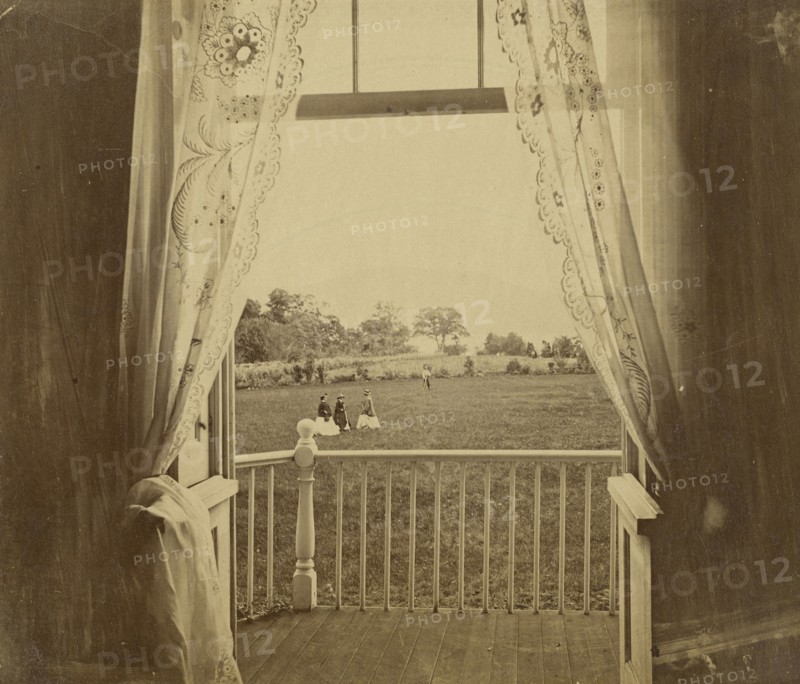View from parlor window, Presqu'ile; John Coates Browne, American, 1838 - 1918, 1864 - 1865; Albumen silver print