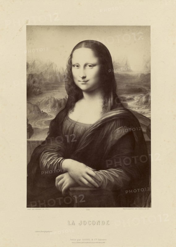 La Joconde; Goupil & Cie., French, active 1839 - 1860s, about 1870; Albumen silver print
