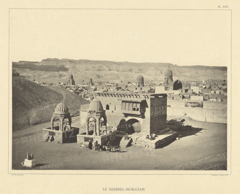 Le Djebbel-Mokatam; Henri Béchard, French, active Cairo, Egypt 1869 - 1880s, Paris, France; 1865 - 1885; Collotype; 27.9 x 38.1