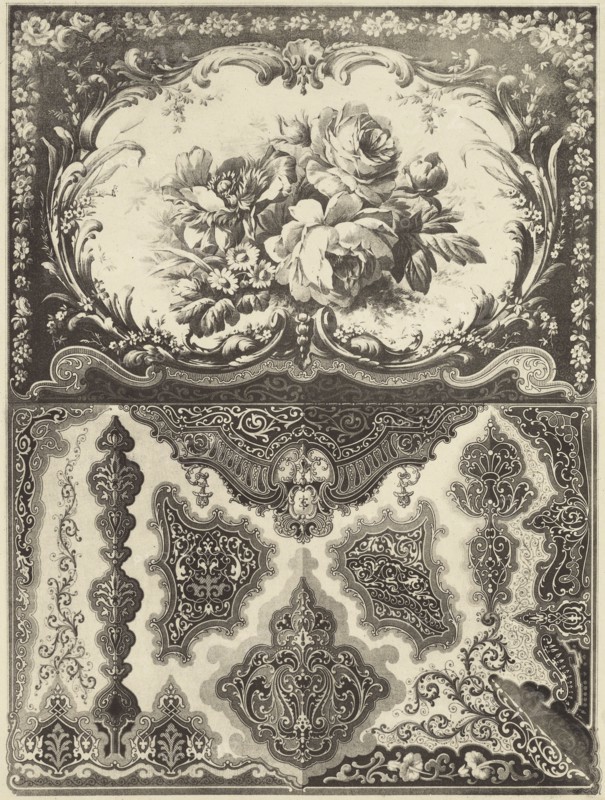 Decorative Pattern; E. Guichard, French, active 19th century, mid - late 19th century; Lithograph; 33 x 24.8 cm 13 x 9 3,4 in