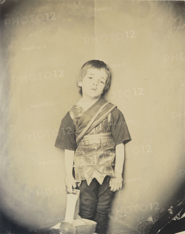 Achilles in His Tent; Lewis Carroll, British, 1832 - 1898, June 26, 1875; Albumen silver print