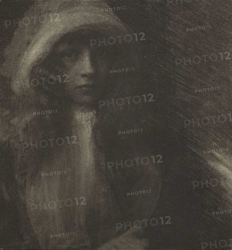 Portrait of a Young Girl; Robert Demachy, French, 1859 - 1936, about 1900 - 1914; Gum bichromate print; 11.9 x 11.2 cm