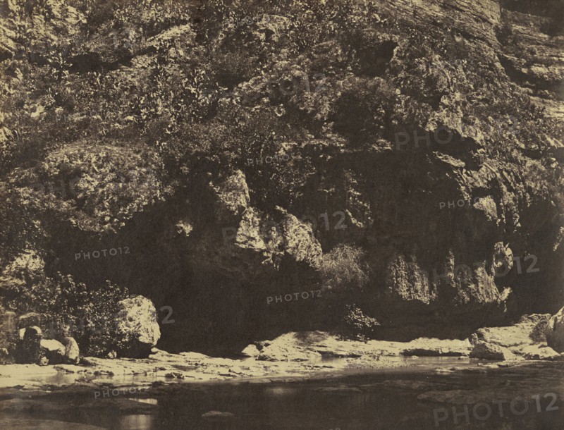 Riverbed, near Constantine, Algeria; John Beasly Greene, American, born France, 1832 - 1856, 1856; Salted paper print