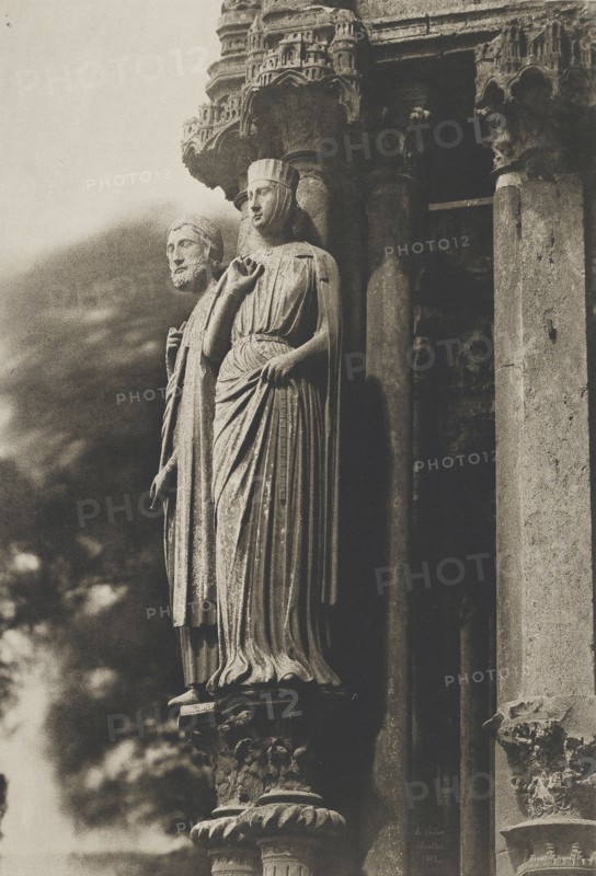 Chartres, North Transept, Old Testament; Henri Le Secq, French, 1818 - 1882, Chartres, France; negative 1852; print 1870
