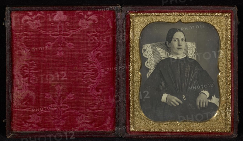 Portrait of a Seated Woman; American; about 1850; Daguerreotype