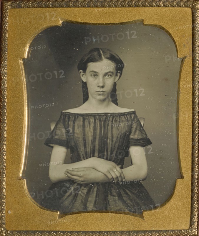 Portrait of a Seated Girl; American; about 1850; Daguerreotype