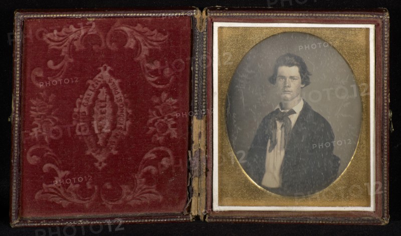 Portrait of an  Man wearing a long floppy bow tie; Attributed to William H. Bell, American, 1830 - 1910, about 1852