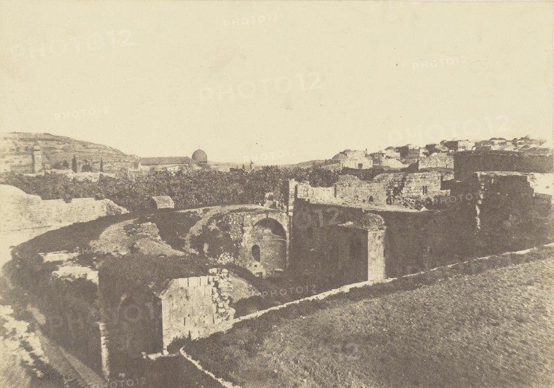 Jérusalem. Sainte-Marie La Grande. Vue générale; Auguste Salzmann, French, 1824 - 1872, Louis Désiré Blanquart-Evrard French