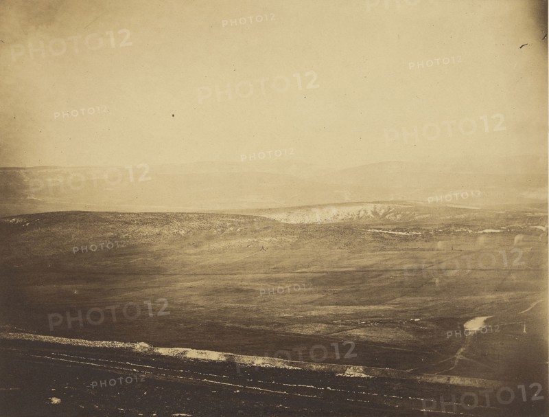 Plains of Balaklava; Roger Fenton, English, 1819 - 1869, Crimea; 1855; published February 29, 1856; Salted paper print