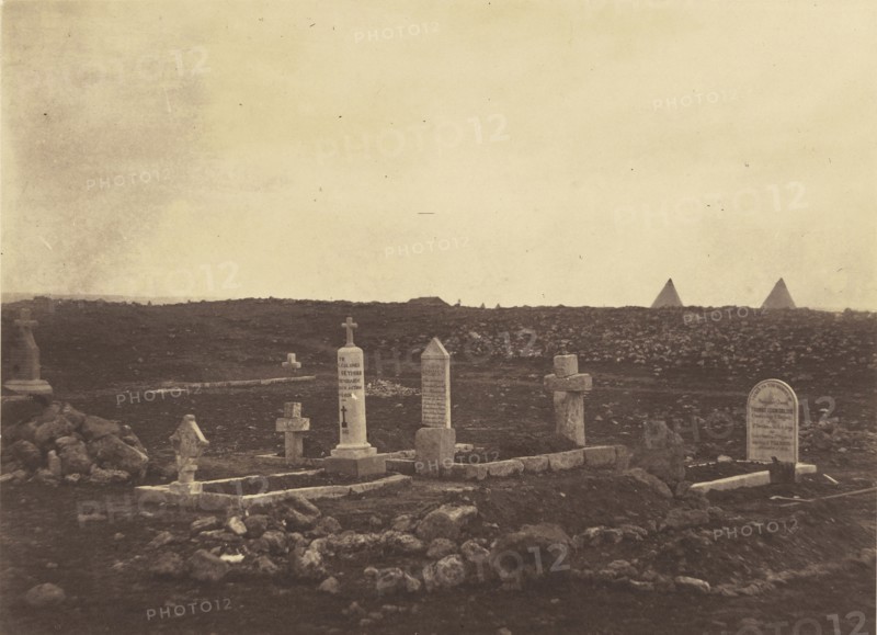 Cemetery, Cathcarts Hill; Roger Fenton, English, 1819 - 1869, 1855; published March 25, 1856; Salted paper print