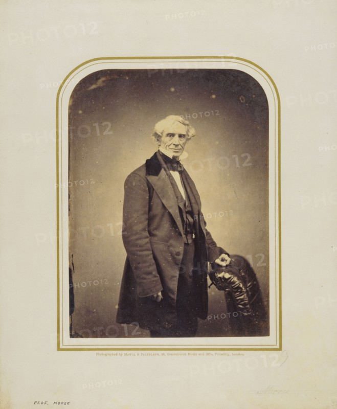 Professor Samuel Morse; Maull & Polyblank, British, active 1850s - 1860s, 1855 - 1860; Albumen silver print
