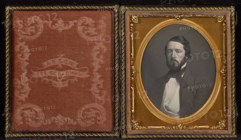 Portrait of an  Middle-aged Man with Full Beard; Attributed to Rufus Anson, American, active New York 1851 - 1867, 1850s