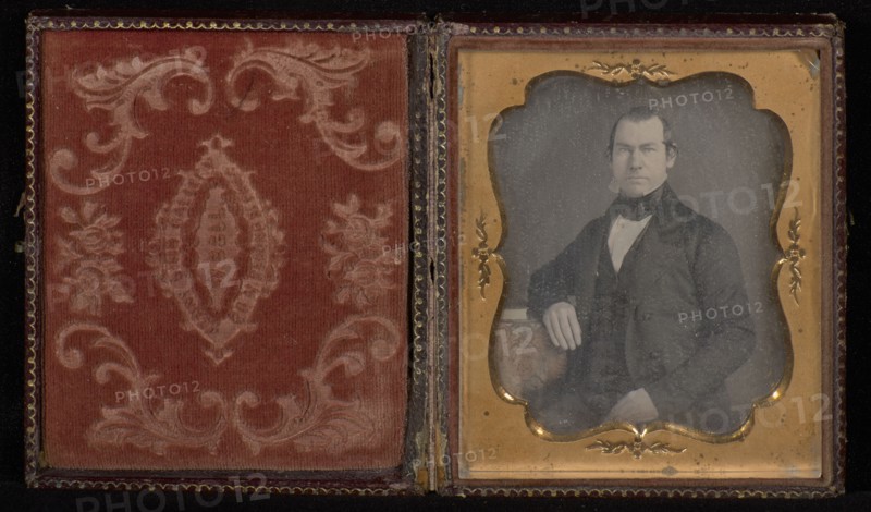 Portrait of a man; Attributed to William H. Bell, American, 1830 - 1910, 1851; Daguerreotype
