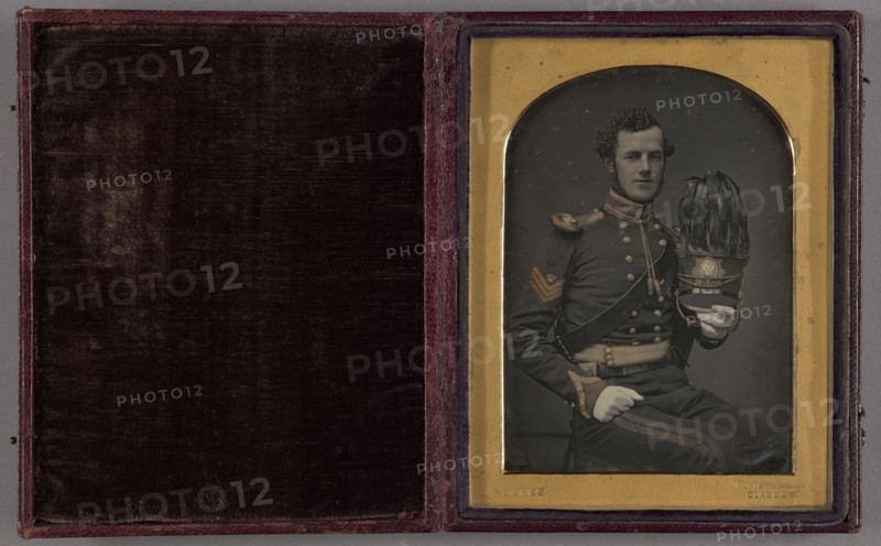 Portrait of a Yeoman; Cornelius Jabez Hughes, British, 1819 - 1884, about 1853; Daguerreotype, hand-colored