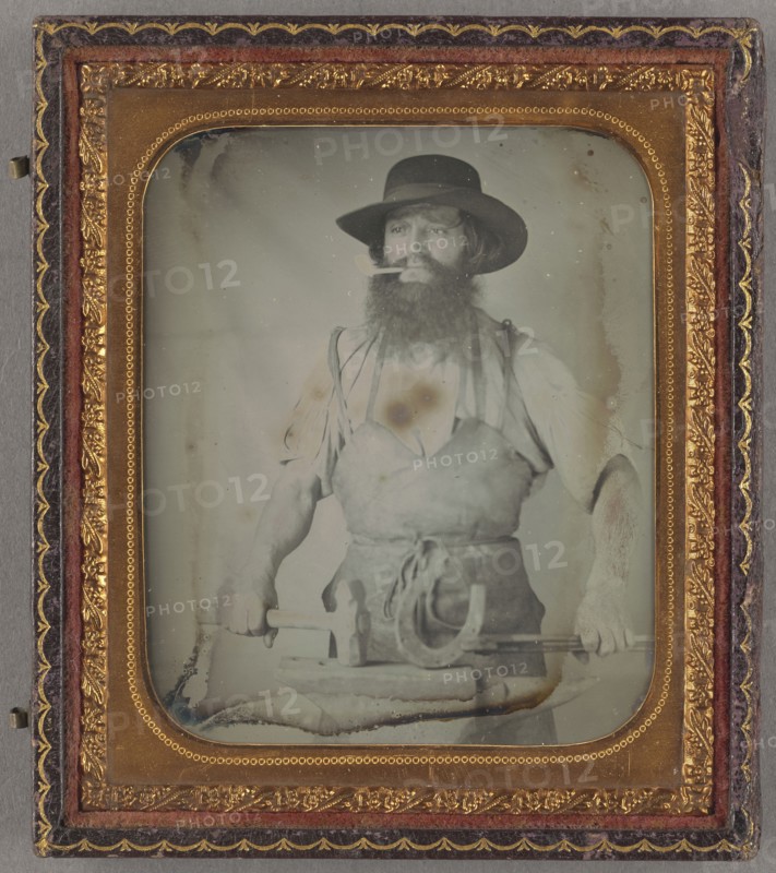 Blacksmith; American; about 1858; Daguerreotype