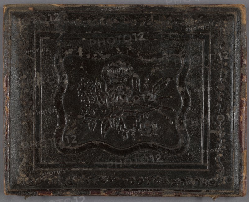 Stone-constructed Gothic Revival House; American; about 1851; Daguerreotype