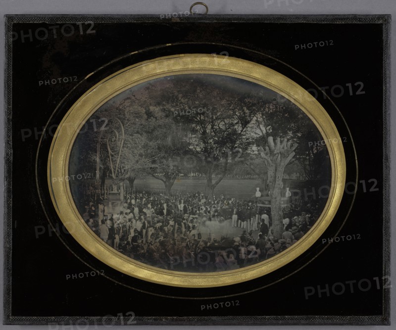 Religious Ceremony on Martinique; French; summer 1850; Daguerreotype