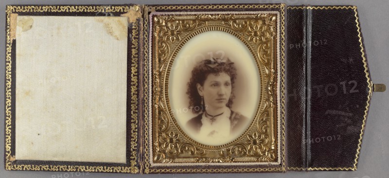 Portrait of Isabelle Benton; American; about 1880; Opalotype; 6.4 × 5.2 cm 2 1,2 × 2 1,16 in