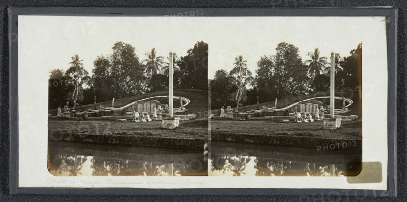 Tomb of Major Chinaman. Batavia. Java; Walter B. Woodbury, British, 1834 - 1885, 1857 - 1863; Collodion on glass; 6.7 x 6.7 cm