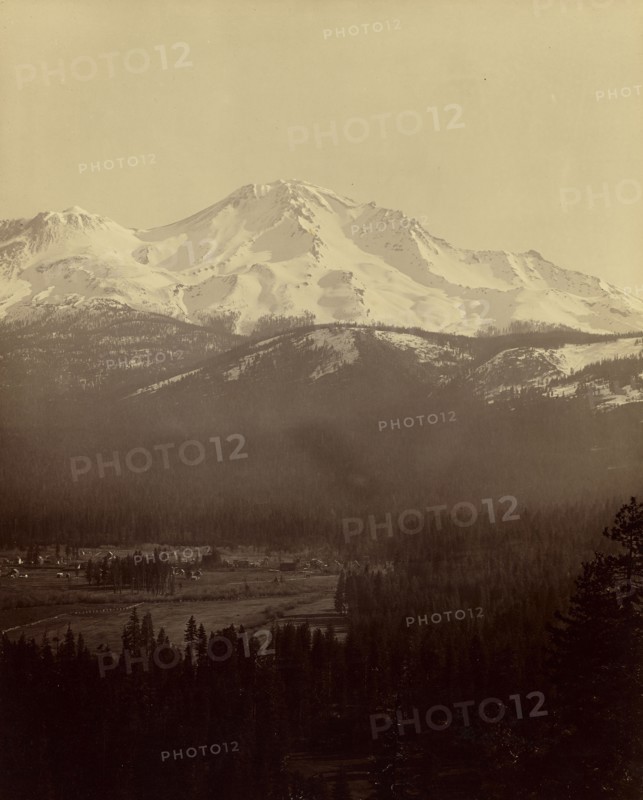 Mount Shasta from Sissions; William Henry Jackson, American, 1843 - 1942, California; about 1890; Albumen silver print