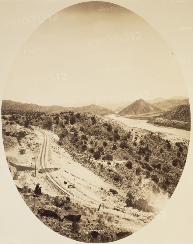 Embudo, New Mexico; William Henry Jackson, American, 1843 - 1942, 1881 - 1896; Albumen silver print