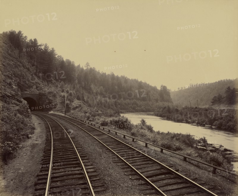 Rockport Tunnel; William H. Rau, American, 1855 - 1920, n.d; Albumen silver print