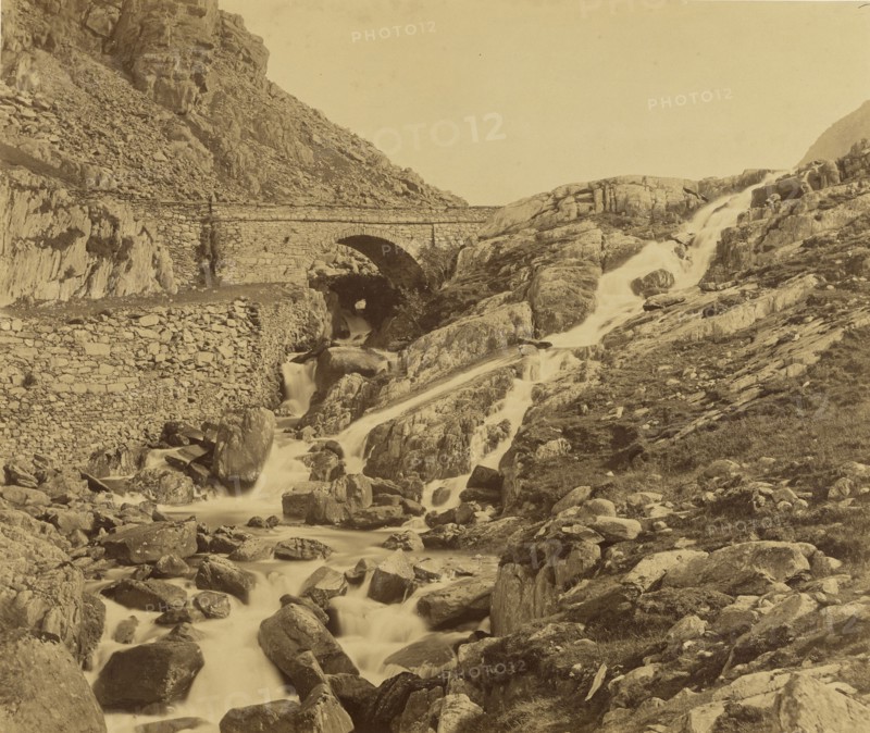 The Ogwen Falls; Roger Fenton, English, 1819 - 1869, n.d; Albumen silver print