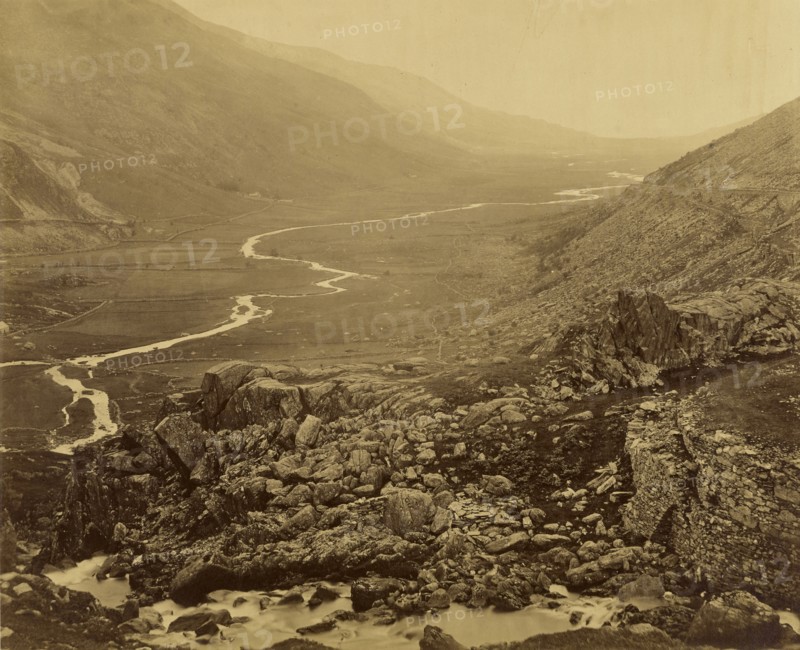 Glyn Francon, from Lake Ogwen; Roger Fenton, English, 1819 - 1869, n.d; Albumen silver print