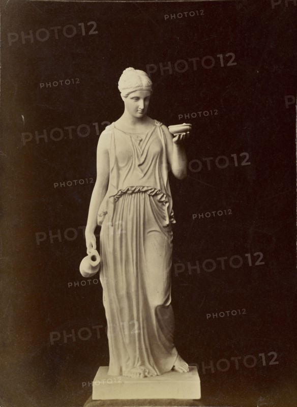 Statue of female figure; about 1870 - 1890; Albumen silver print
