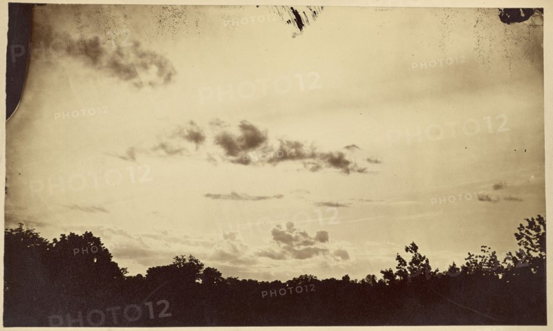 Cloud study; American; about 1870 - 1890; Albumen silver print