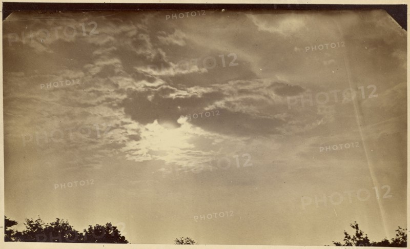 Cloud study; American; about 1870 - 1890; Albumen silver print