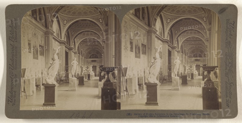 Gallery of Modern Sculpture, in the Hermitage, St. Petersburg, Russia; Underwood & Underwood, American, 1881 - 1940s, 1898