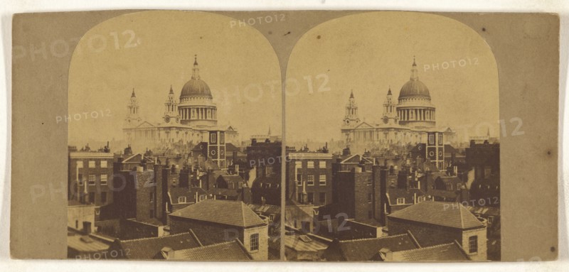 Saint Paul's Cathedral; British; about 1860; Albumen silver print