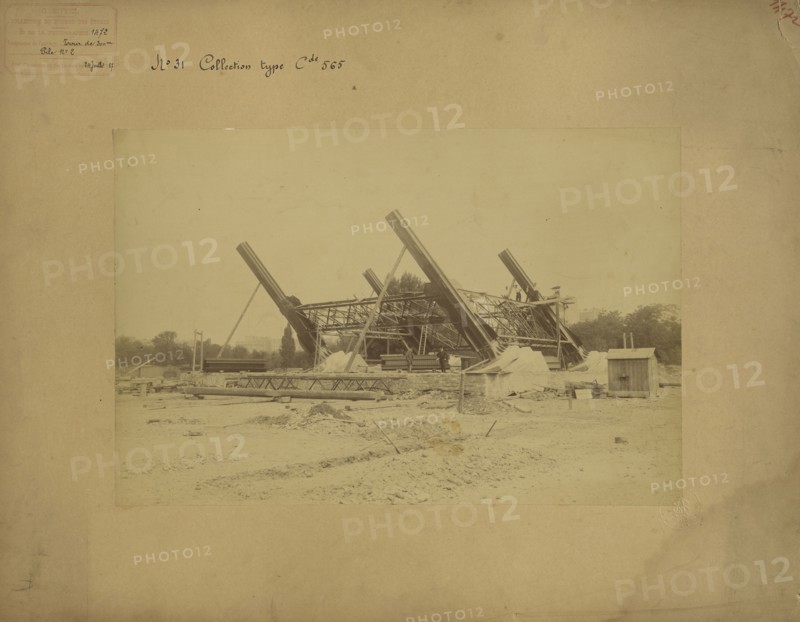 The First Pieces of the Tower; Albert Broise, French, active late 19th century, 1887; Albumen silver print