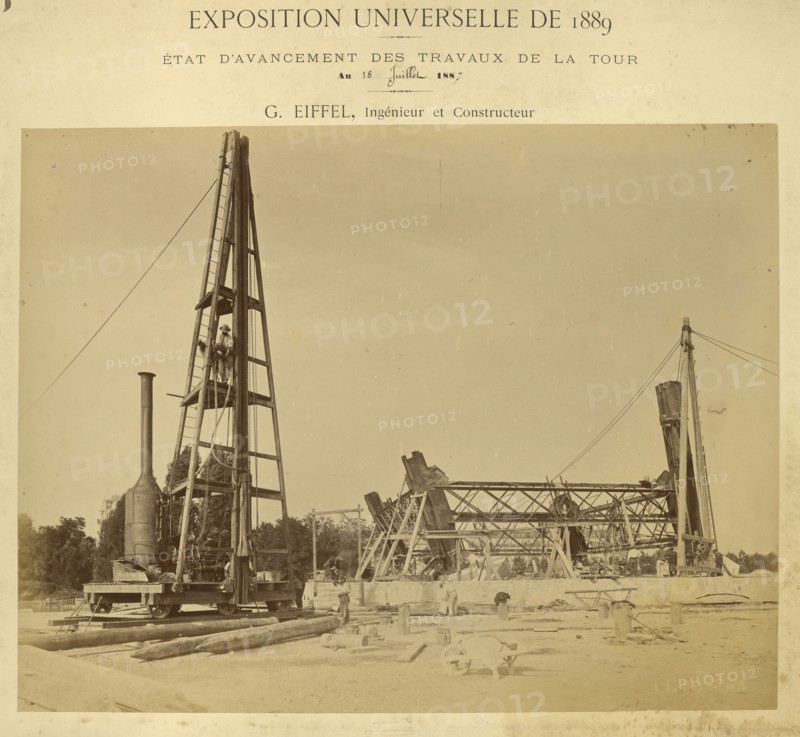 Pier no. 2; Louis-Émile Durandelle, French, 1839 - 1917, July 18, 1887; Albumen silver print
