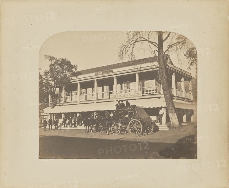 Oso House; Carleton Watkins, American, 1829 - 1916, California, Mariposa County, United States; about 1859–1860; Salted paper