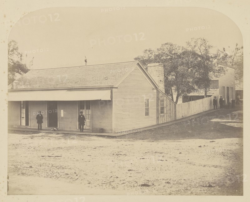 Office, Bear Valley; Carleton Watkins, American, 1829 - 1916, 1860; Salted paper print; 33.3 x 41.6 cm 13 1,8 x 16 3,8 in