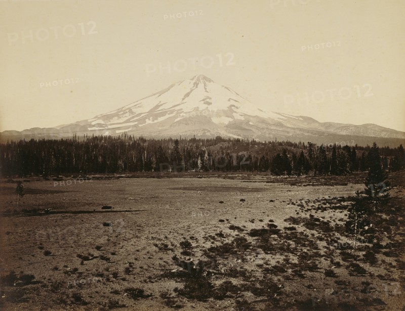 Mt. Shasta from the North. Cal. , Mount Shasta, North; Carleton Watkins, American, 1829 - 1916, 1867; Albumen silver print