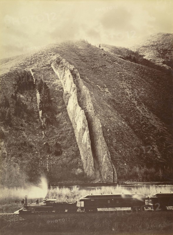The Devil's Slide, Utah; Carleton Watkins, American, 1829 - 1916, Utah, United States; 1873 - 1874; Albumen silver print