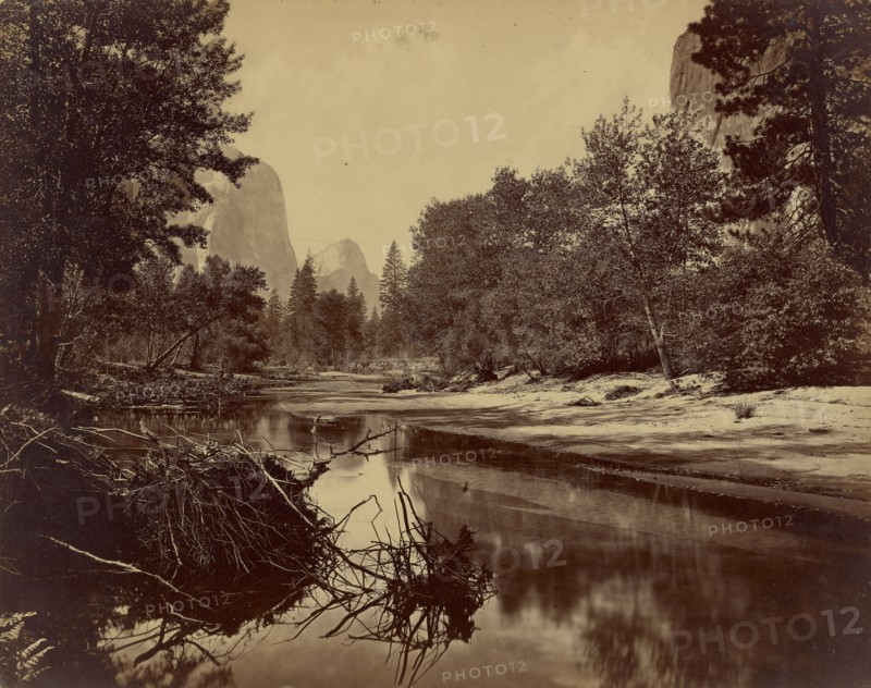 Sylvan Bar. The Valley of the Yosemite; Eadweard J. Muybridge, American, born England, 1830 - 1904, Yosemite, California