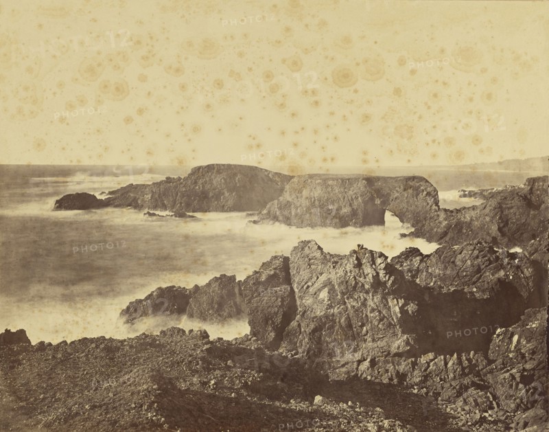 View of the Mendocino Coast , Coast View Off Mendocino; Carleton Watkins, American, 1829 - 1916, 1863; Albumen silver print