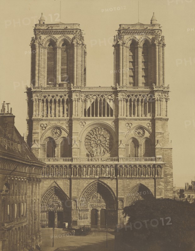 Notre Dame de Paris; Édouard Baldus, French, born Germany, 1813 - 1889, Paris, France; 1850 - 1859; Albumen silver print