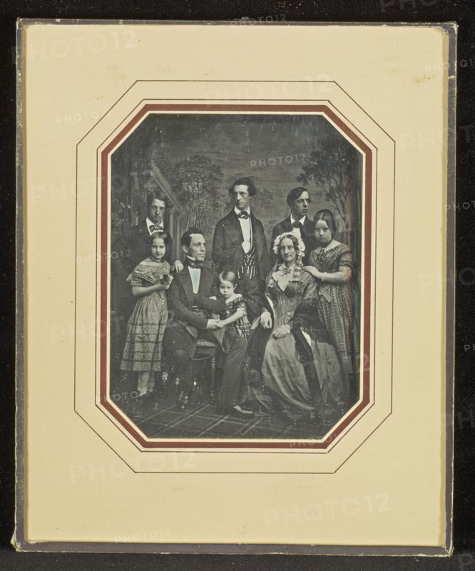 Johann O.P. Bartels and His Family; Carl Ferdinand Stelzner, German, 1805 - 1894, about 1850; Daguerreotype