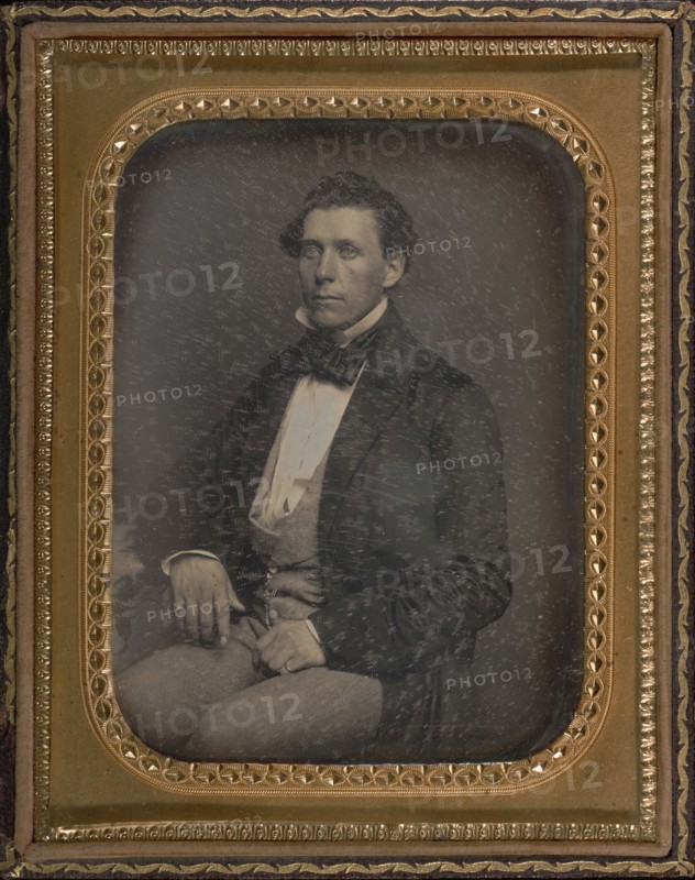 Portrait of a Seated Man; Attributed to Meade Brothers, American, 1842 - 1858, 1850 - 1854; Daguerreotype