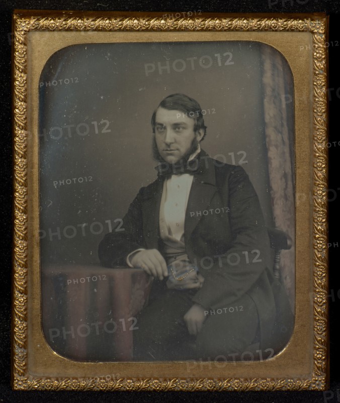 Portrait of a German, ?, man, seated; Attributed to Richard Beard, English 1801 - 1885, 1853 - 1856; Daguerreotype