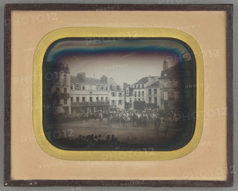 Military festival in France; French; about 1855; Daguerreotype