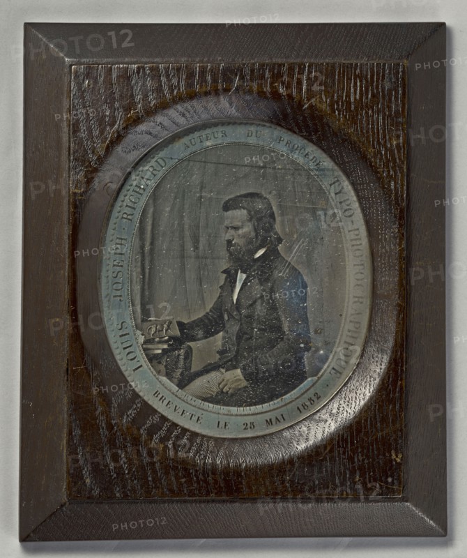 Louis Joseph Richard Auteur du Procede Typo-Photographique Breveté Le 25 Mai 1852; French; May 25, 1852; Daguerreotype