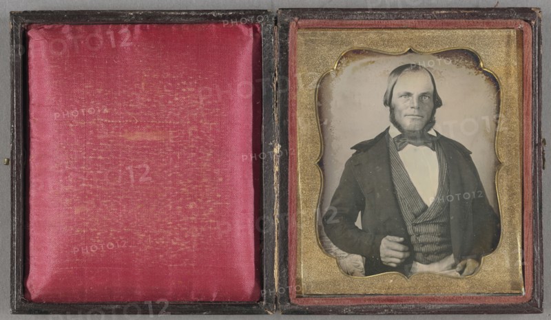 Portrait of a Man with Chin Beard; American; about 1849; Daguerreotype