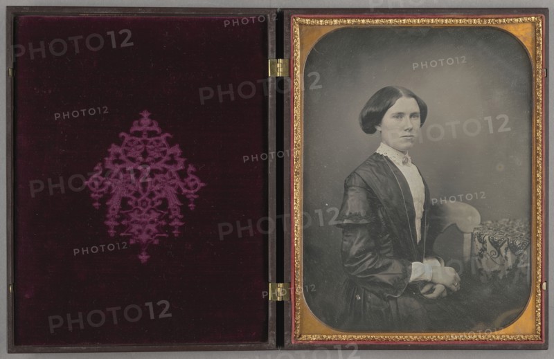 Portrait of a Seated Woman; American; about 1857; Daguerreotype